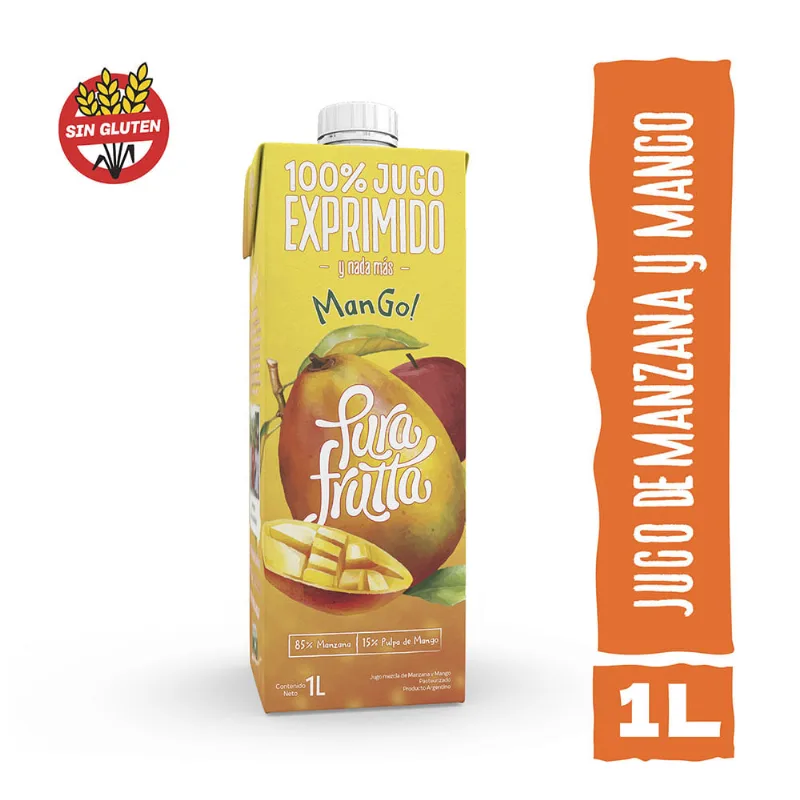 Jugo Pura Frutta De Manzana Y Mango Tetra X 1 L