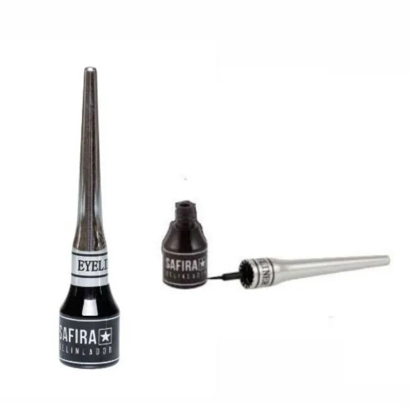 Delineador Para Olhos Liquido Safira Super Black Prova Dagua