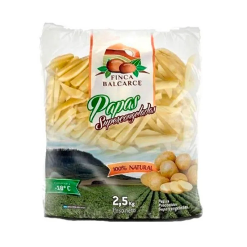 Papas baston Finca balcarce tradicional en bolsa 2.5 kg.