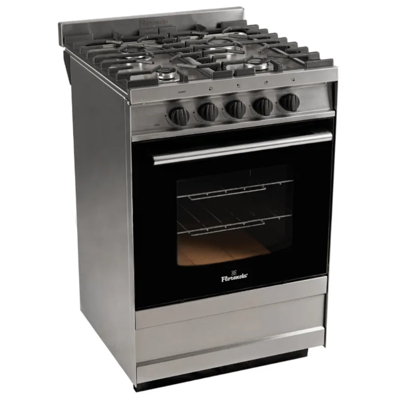 Cocina Florencia 56Cm Semi Industrial Multigas Acero Inox. 5818