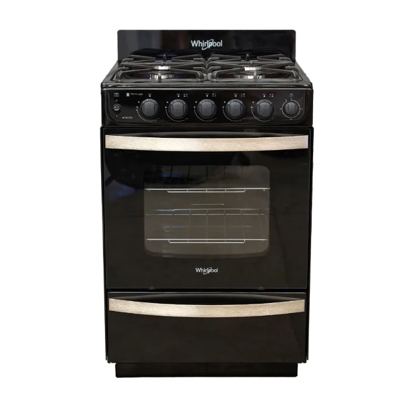 Cocina Whirlpool Negra Hierro 56 cm WFN57DI