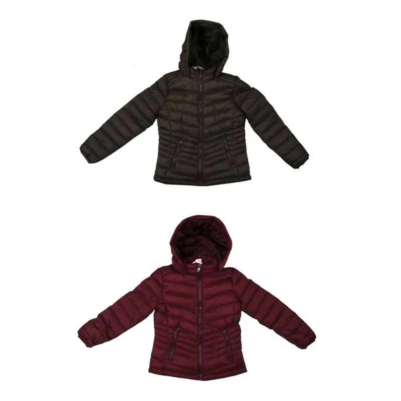 Campera Niña Capucha, Forro Piel Urb