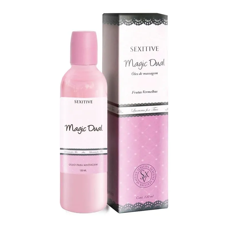 Magic Dual Óleo para Massagem de Frutas Vermelhas 120ml Sexitive