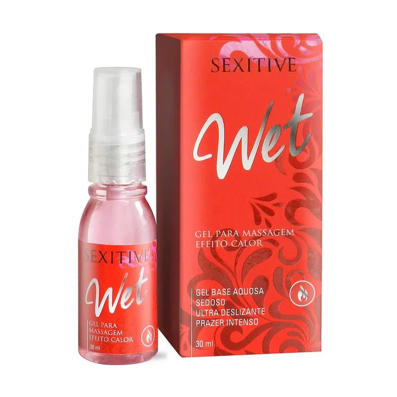 Wet Efeito Calor Gel para Massagem Hot 30ml Sexitive