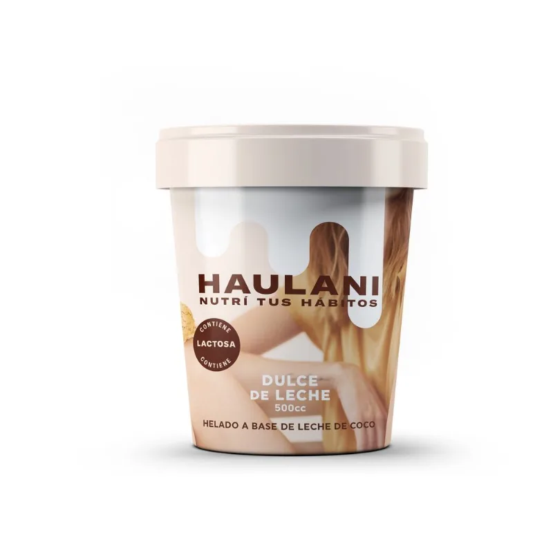 Helado de leche de coco Haulani dulce de leche 500 cc.