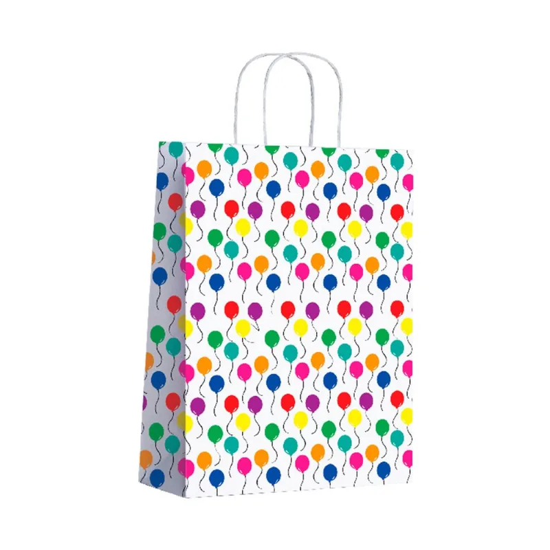 Bolsa regalo Brandpack grande globos 30x12x41 cm