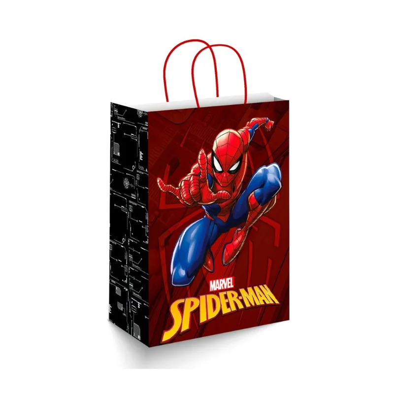 Bolsa de regalo Spideman chica 18x8x20 cm