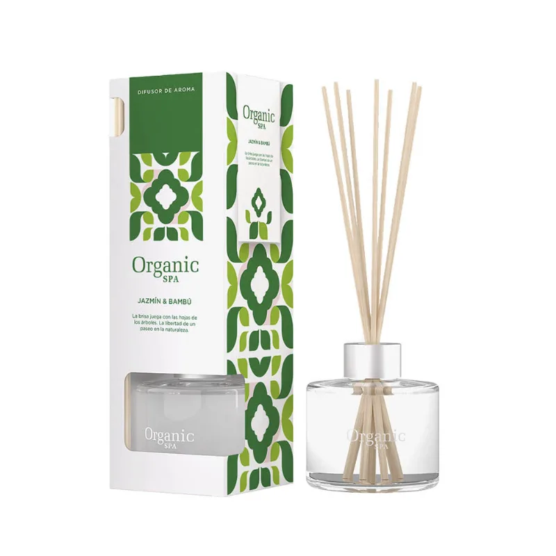Difusor Home Jazmin Bambu Vidrio 125 Ml Organic Spa