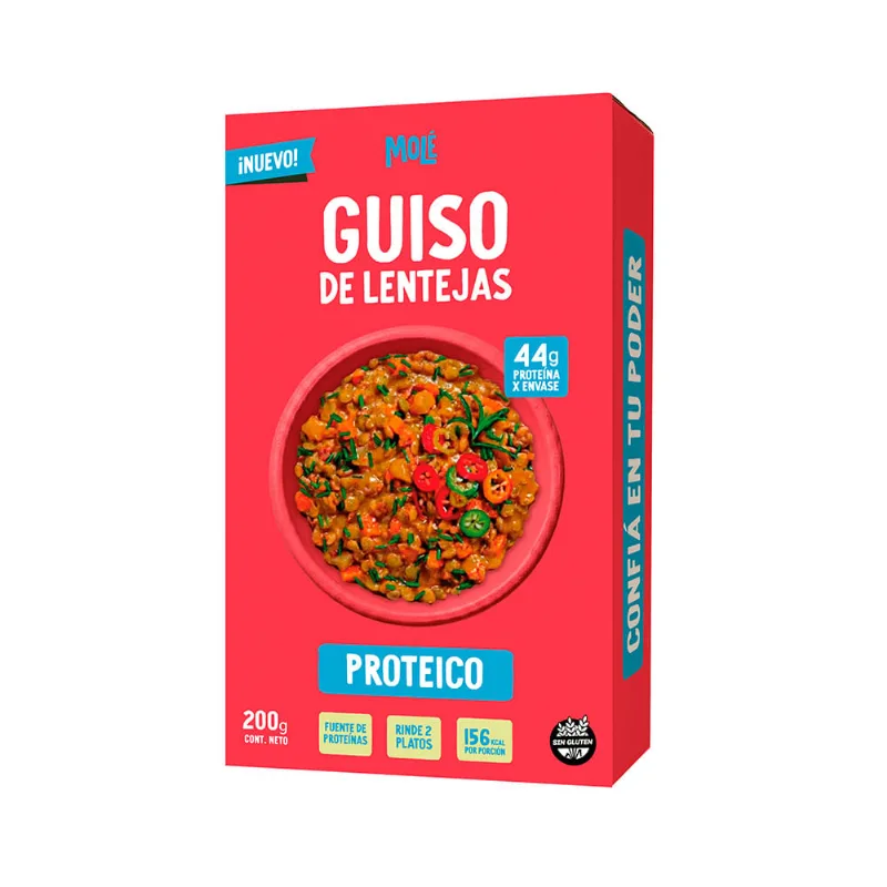Guiso De Lentejas Proteico Molé 200gr