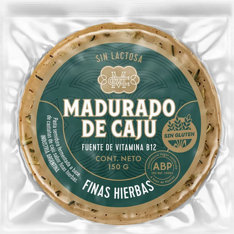 Queso plant based Qu finas hierbas madurado cajú 150 grs