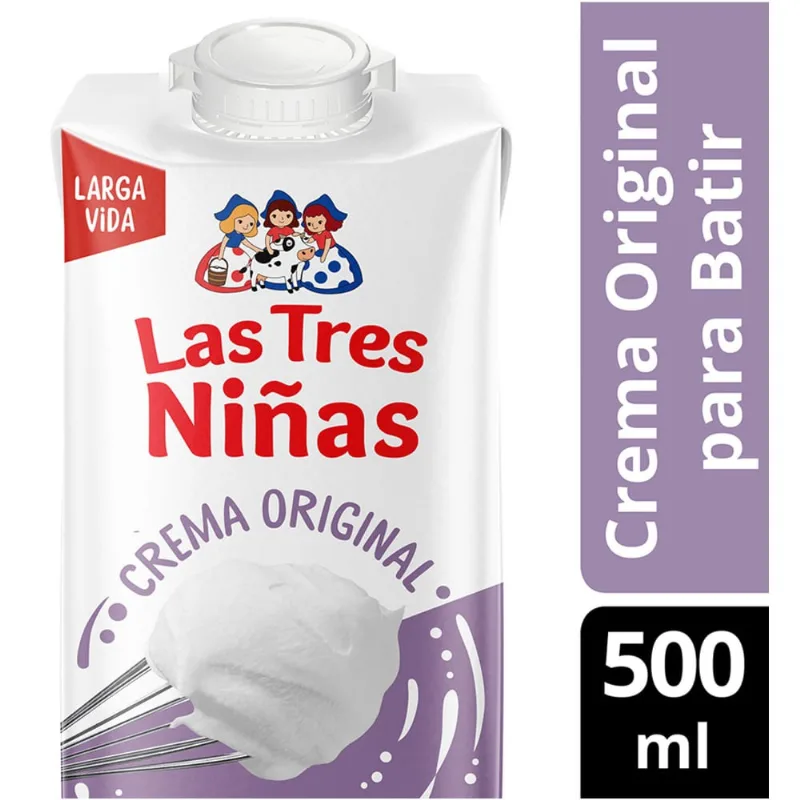 Crema de leche uat 36 sin TACC Las Tres Niñas 500 cc.