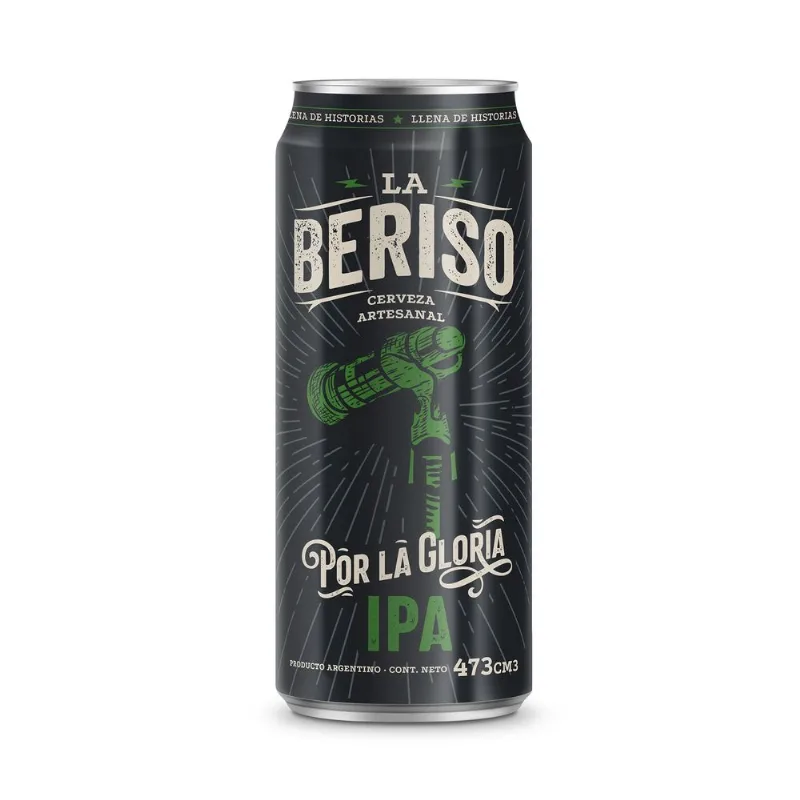 Cerveza rubia La Beriso Ipa 473 ml