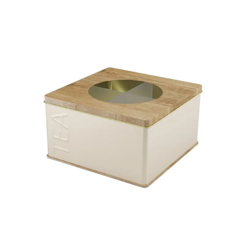 Lata Envaflu tea visor en tapa 165x165x90 mm beige