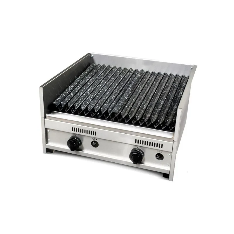 Parrilla A Gas TST CFP60 Acero Inoxidable 2 Quemadores