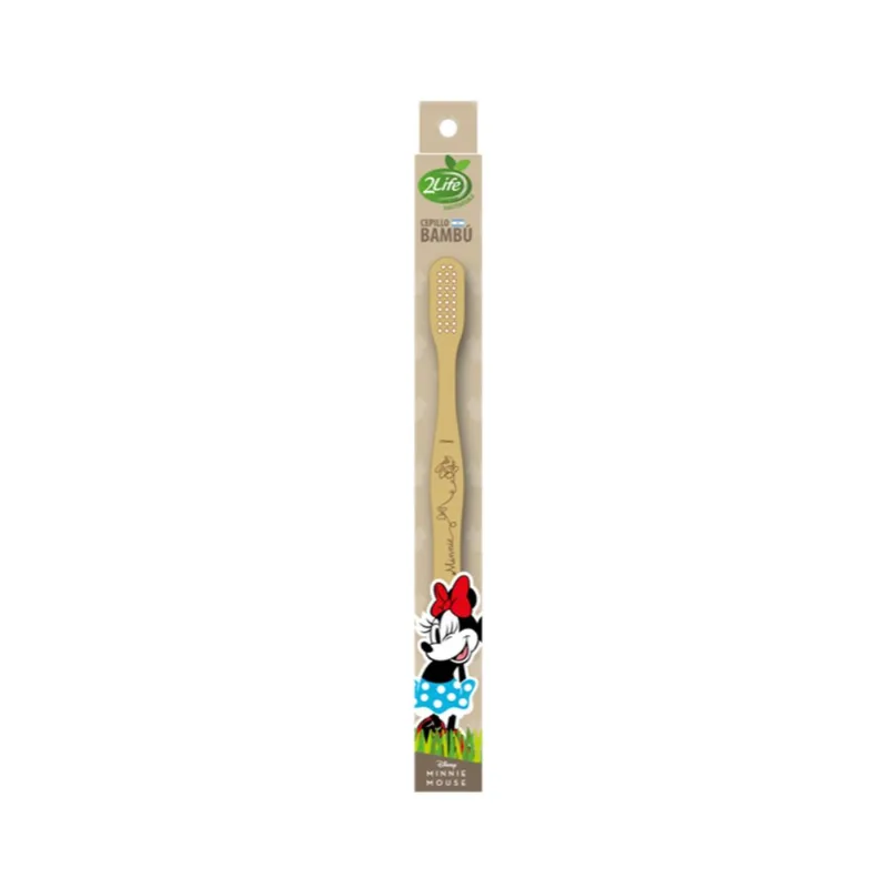 Cepillo dental bambú infantil Disney minnie 2 life