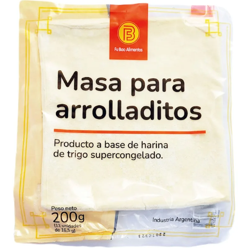 Masa para arrolladitos Fu bao pack 200 g.