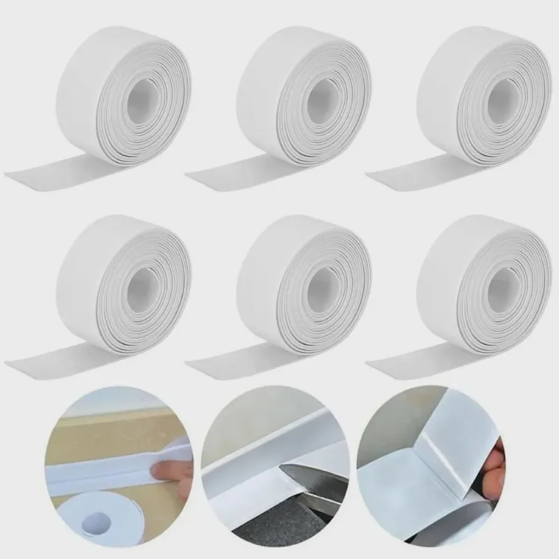 Fita Autoadesiva Colante Kit 6 Uni Construçao Reparo Impermeavel Resistente Casa Banheiro Cozinha Multiuso