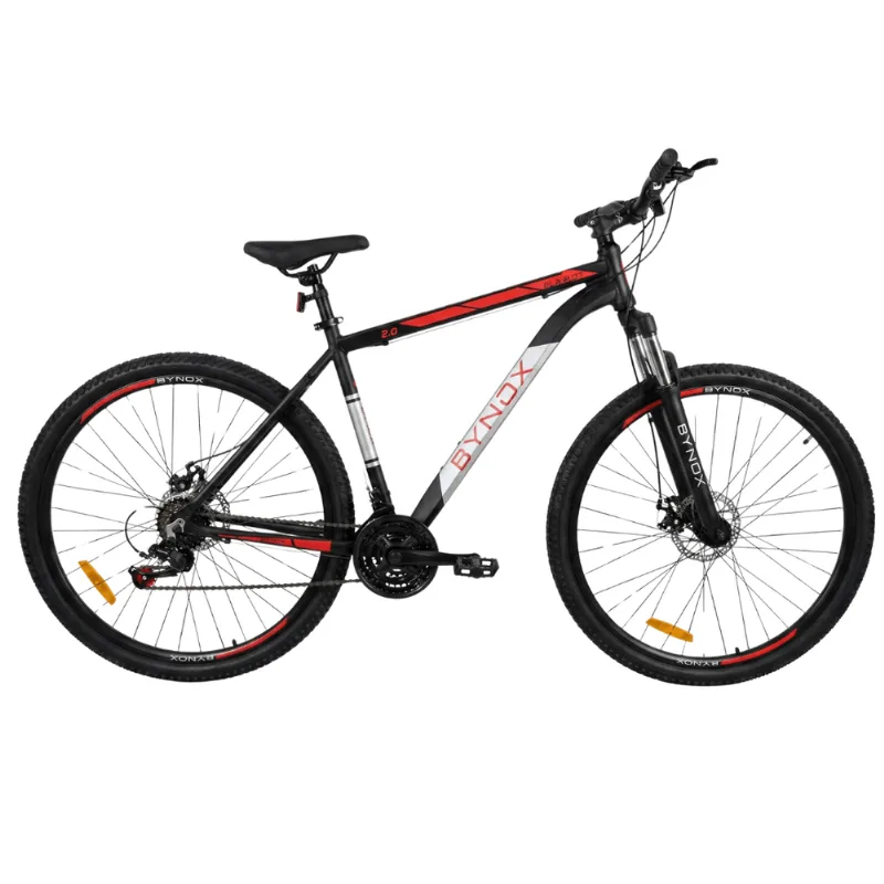 Bicicleta MTB BYNOX Summit Aluminio R29 Talle L Negro-Rojo HE-MBML29-NR