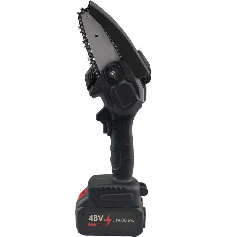 Mini Motosserra Eletrica 48v De Mao Sem Fio Portatil Corta Bambu Madeira Poda Jardim Jardinagem Galhos