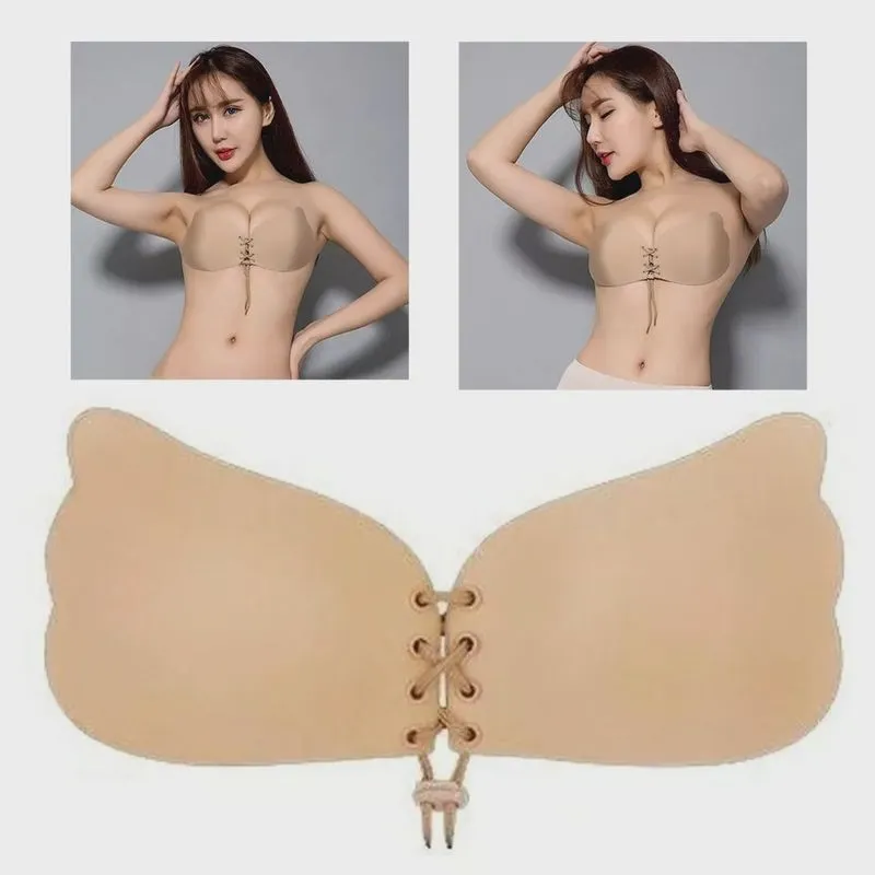 Sutia Adesivo Invisivel xgg Sem Alça Levanta Seio Push Up Roupa Intima Discreta Ajustavel Sutian Moderno