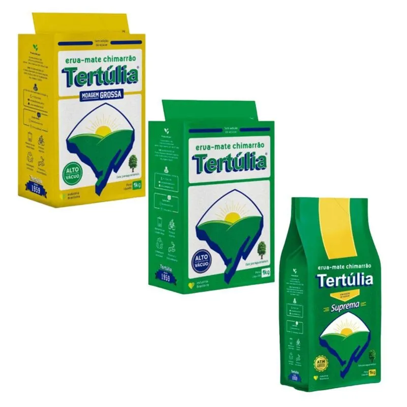 Kit Erva Mate Tertúlia Tradicional Suprema E Moagem Grossa