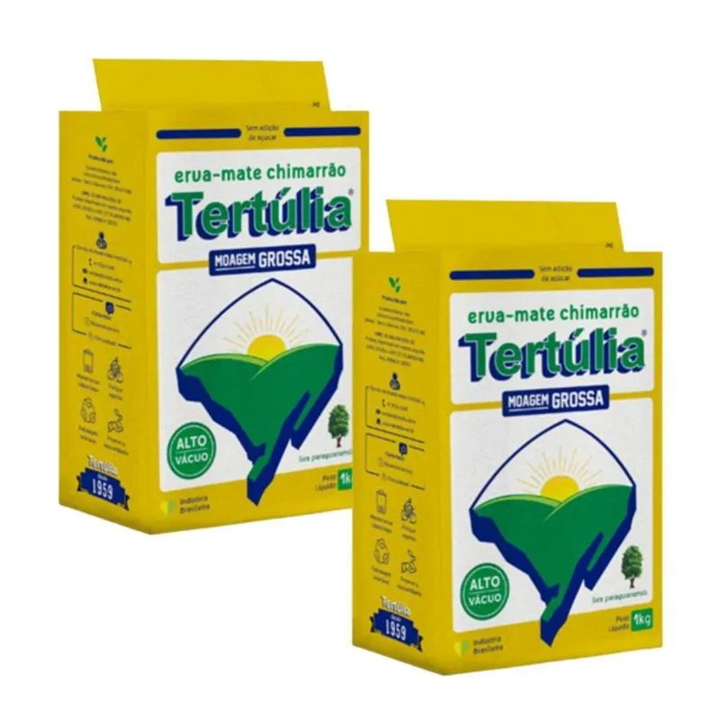 Kit 2 Erva Mate Chimarrão Tertúlia Moagem Grossa Alto Vácuo