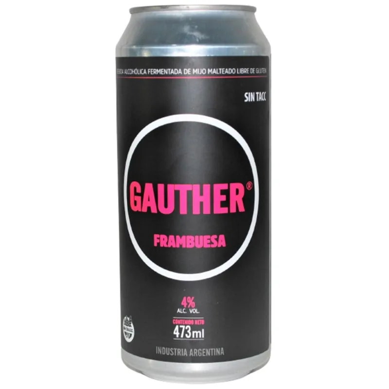 Cerveza sin tacc Gauther de mijo Framb 473 ml