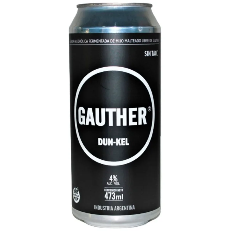 Cerveza sin tacc Gauther de mijo Dunker 473 ml