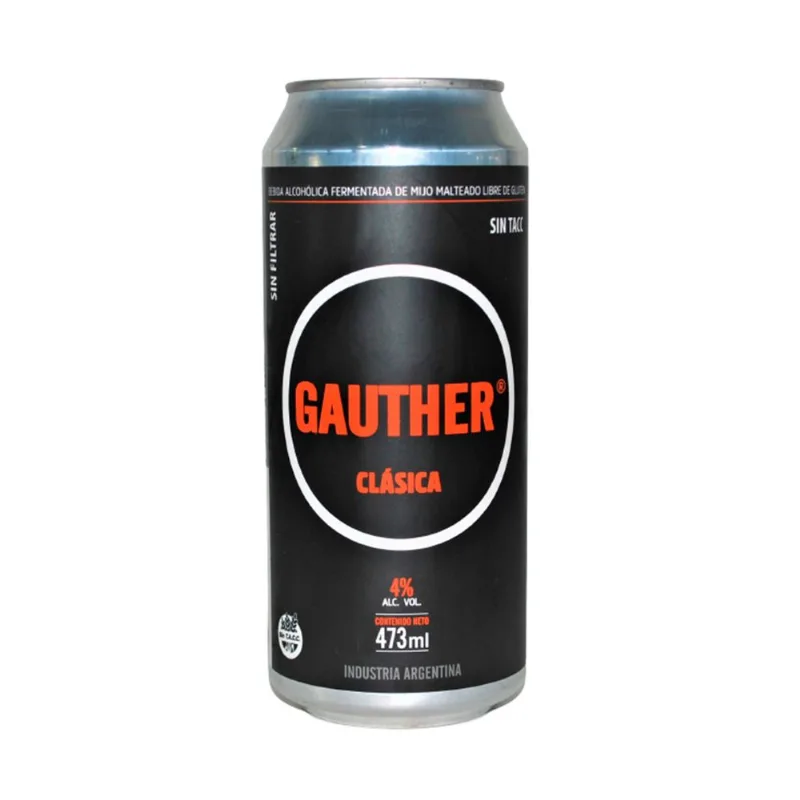 Cerveza sin tacc Gauther de mijo Class 473 ml
