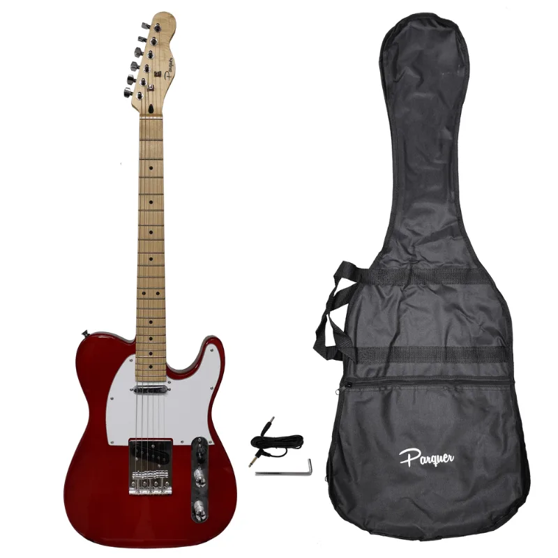 Guitarra Eléctrica Parquer Telecaster Funda + Llave + Cable