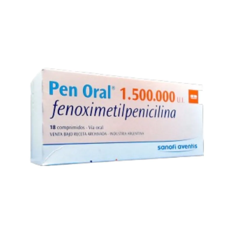 Pen Oral 1500000 Ui Fenoximetilpenicilina x 18 Comp