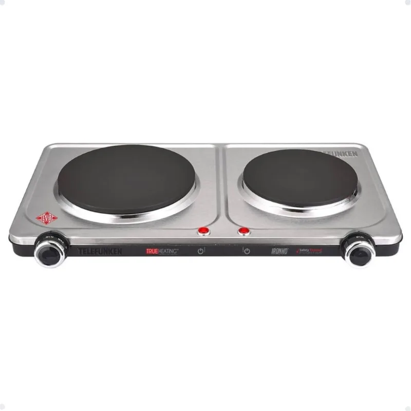 Fogão Elétrico Cooktop Portátil 2 Bocas 1900w