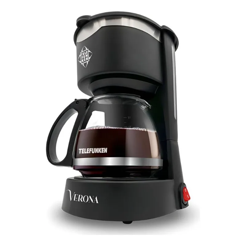 Cafetera Eléctrica Telefunken Verona Negra 600 Ml T_BP_108