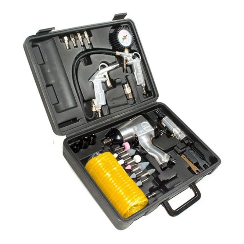 Kit Llave De Impacto Konan + Pulidora + Medidor 27 PCS