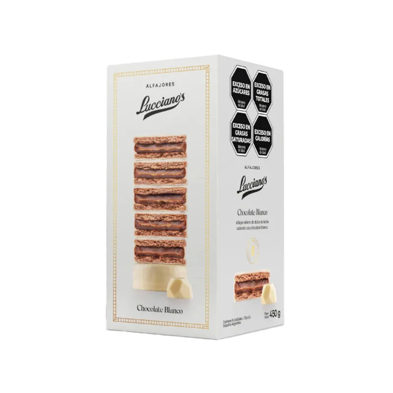 Alfajor Blanco Lucciano’s X 6 Unid
