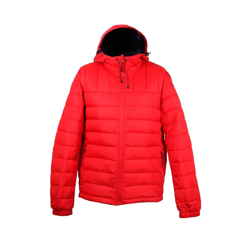 Campera Hombre Con Capucha Roja