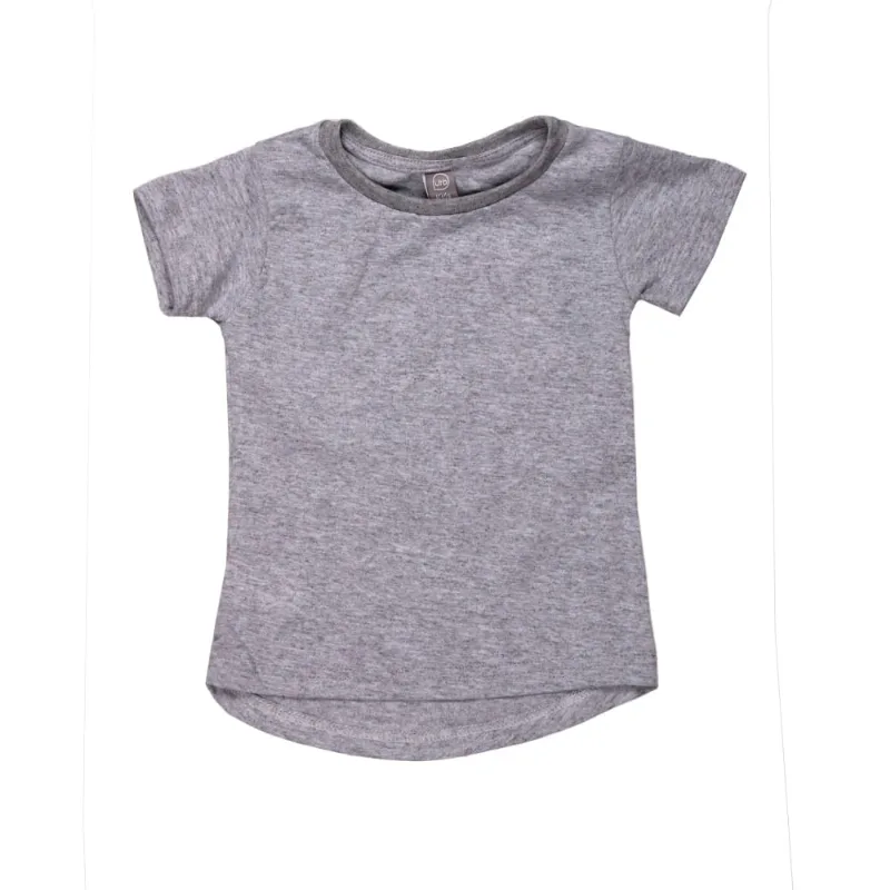 Remera Niña M/c Li Gm 4-12 Set Remera Niña M/c Lisa Gris Mel 10