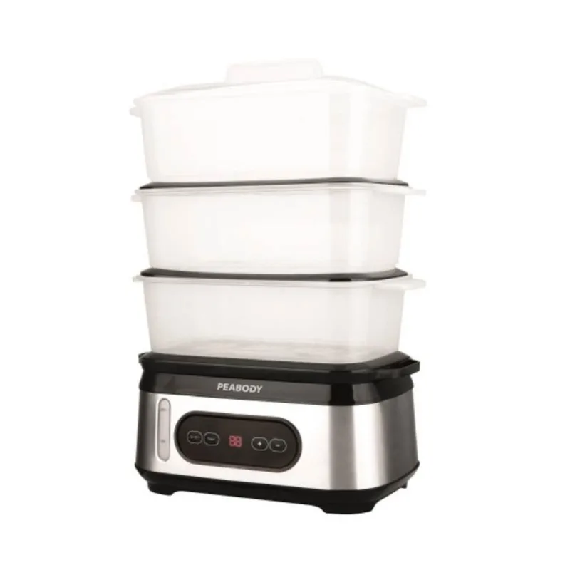 Vaporera PEABODY PE-ST1000IX Digital 950W 9 Litros 3 Bandejas