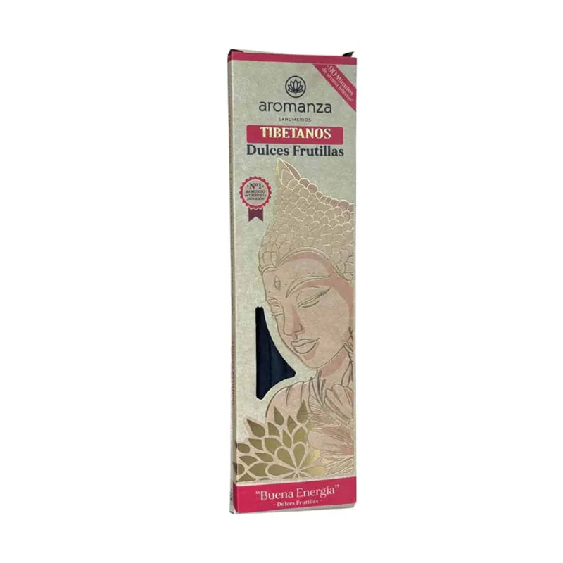 Sahumerios Tibetanos Sabor Frutilla x 8 Un Aromanza