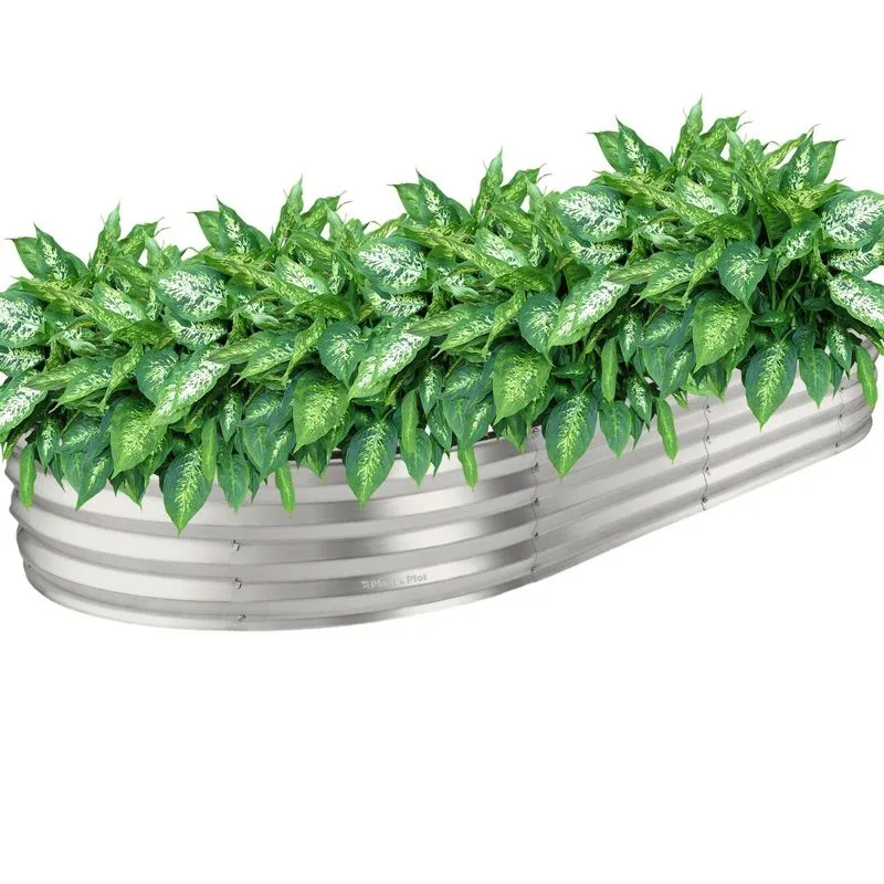 Berço Metálico Para Hortaliças Oval 240x120cm Para Horta