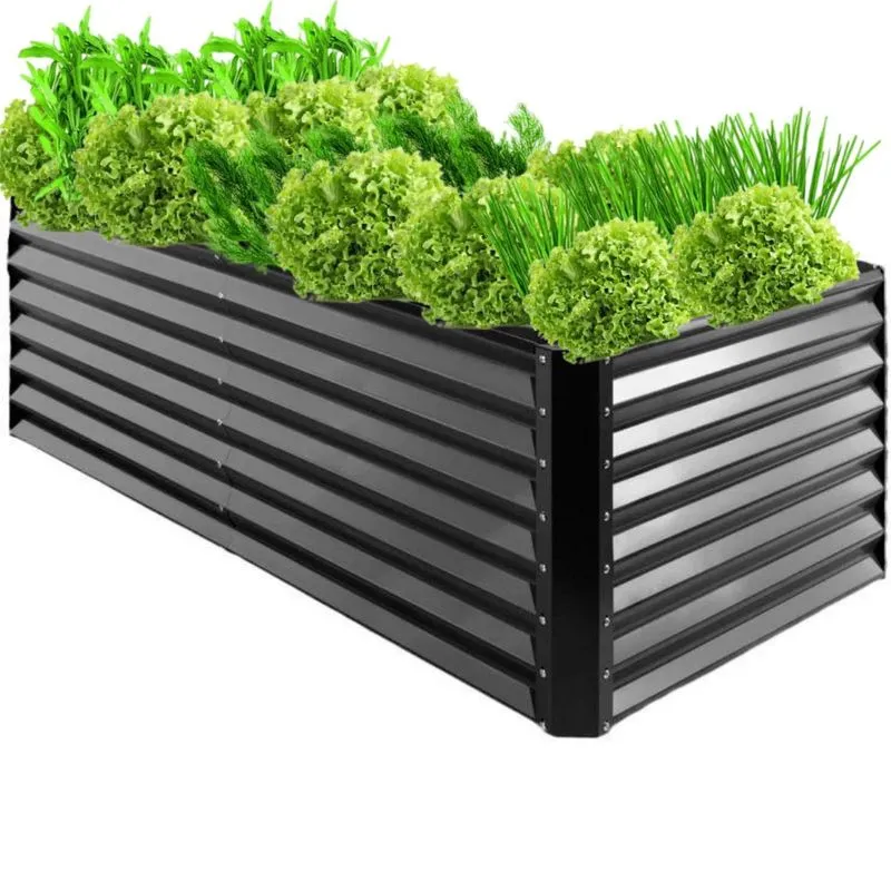 Caixa Aérea De Aço Para Cultivo De Horta 240x120cm