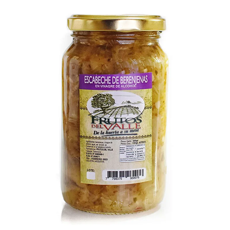 Berengena En Escabeche Frutos Del Valle 190 Gr