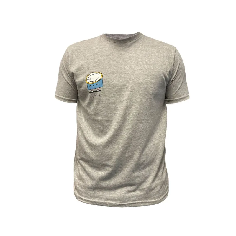 Remera Tex manga corta con estampa tuni talle XL melange