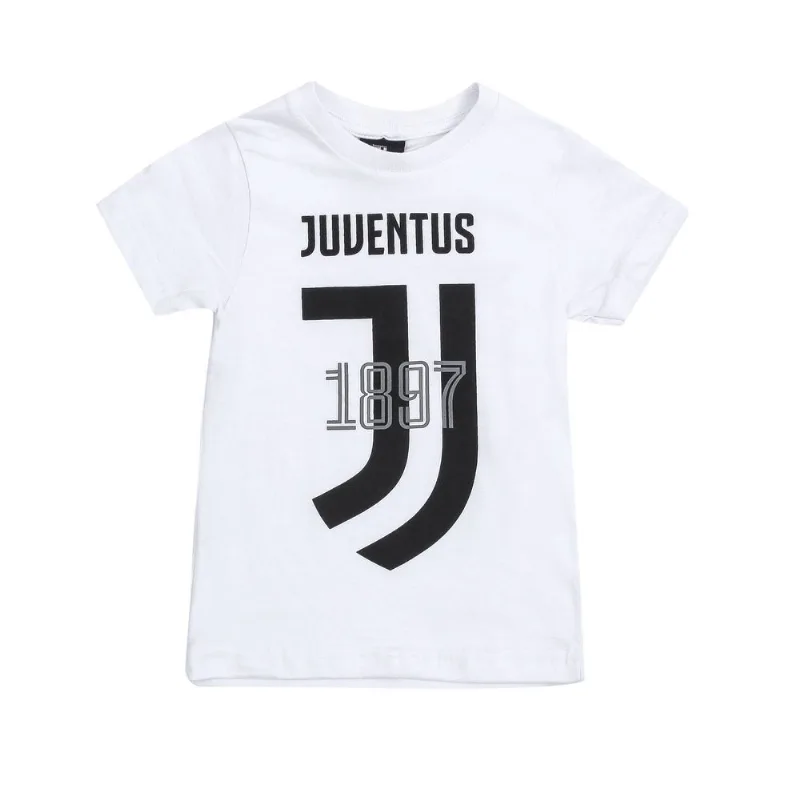 Remera manga corta Juventus talle 14 años blanco