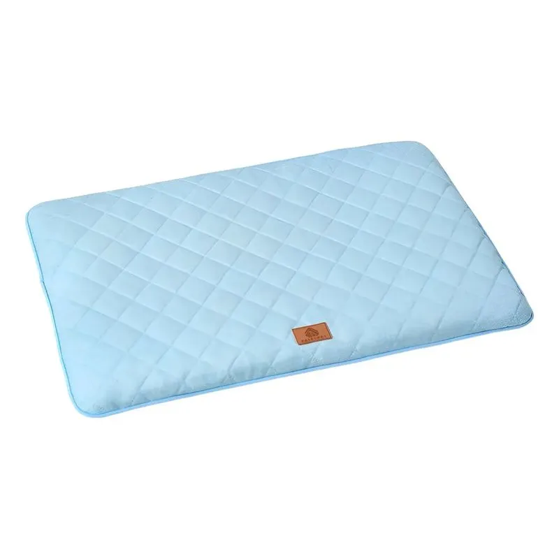 Cama Colchoneta Para Perros Gatos Antideslizante 105x66x4 COLCHONETA PARA MASCOTAS AZUL