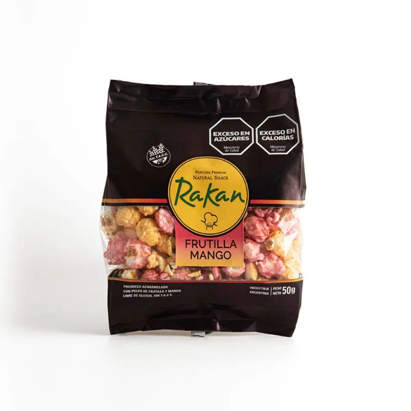 Pochoclo Rakan Frutilla Y Mango C/pulpa X50g