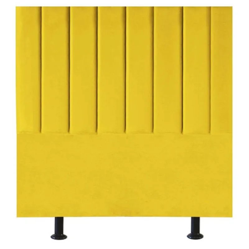 Cabeceira De Cama Solteiro Box 100 Cm Marina Suede
