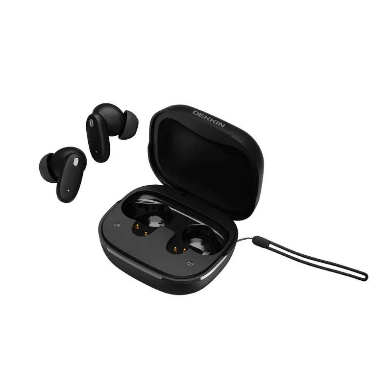 Auriculares Inalámbricos Bluetooth TWS Display Negro Dekkin