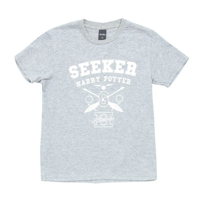 Remera Harry Potter manga corta estampada talle 10 melange