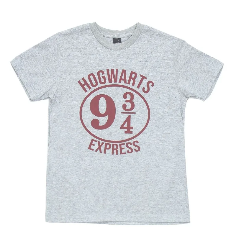 Remera Harry Potter manga corta estampada talle 10 melange